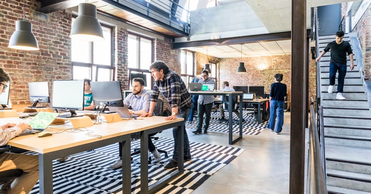 Professional meeting between government officials and small business technology consultants